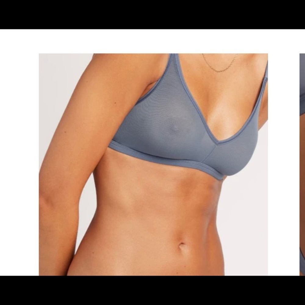 Negative Underwear Sieve Non-Wire Bra in Slate